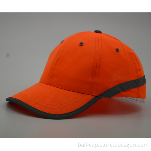 Wholesale nice color outdoor running sports reflective cap